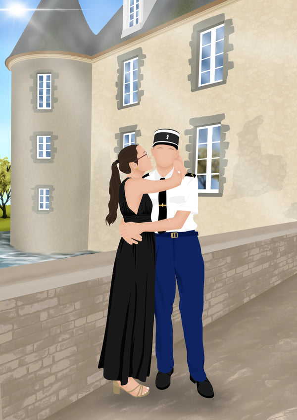 Après — Couple, format silhouette