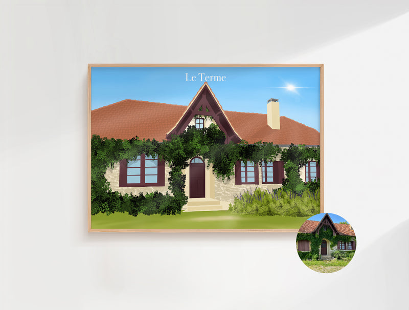 AFFICHE PERSONNALISEE MAISON