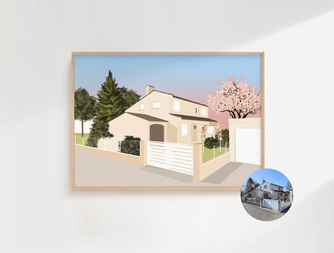 AFFICHE PERSONNALISEE MAISON