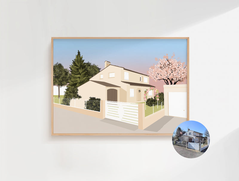 AFFICHE PERSONNALISEE MAISON
