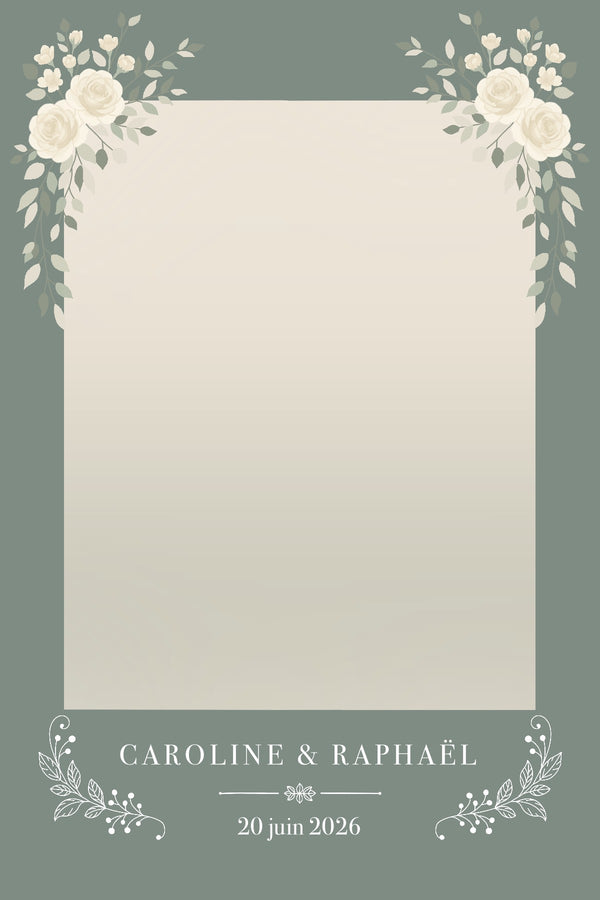Mariage - Thème vert sauge floral