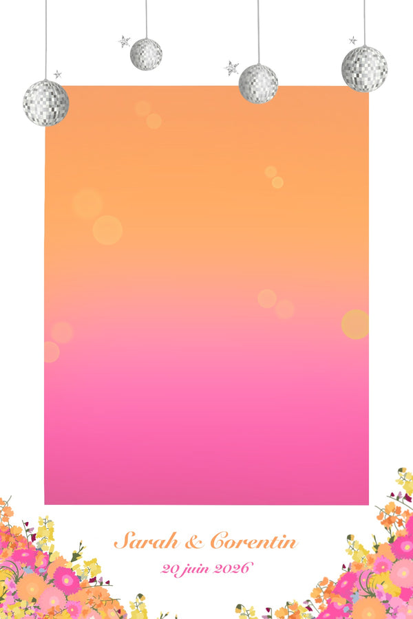 Mariage - Thème rose & orange