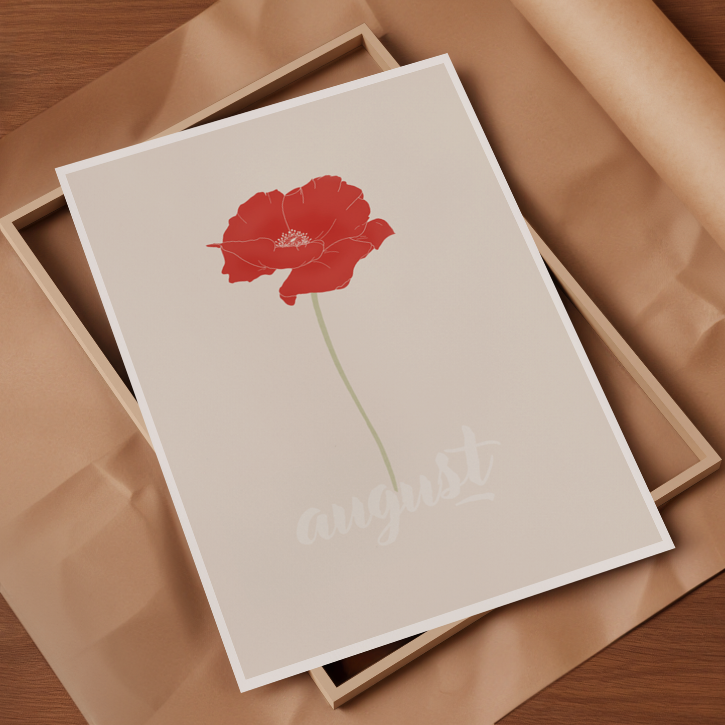 FLEURS DE NAISSANCES - AOUT