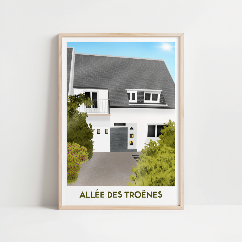 AFFICHE PERSONNALISEE MAISON