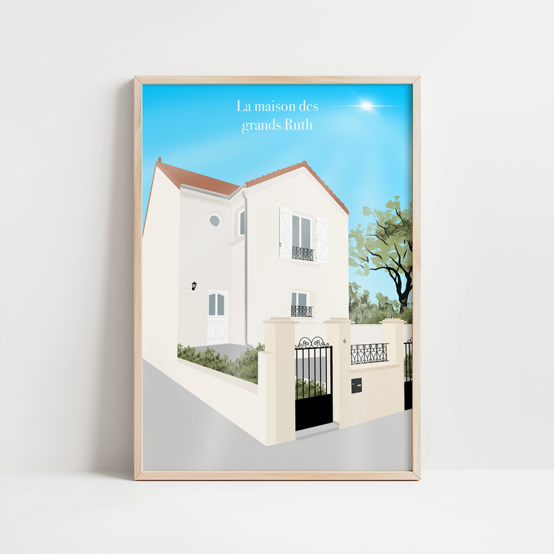 AFFICHE PERSONNALISEE MAISON
