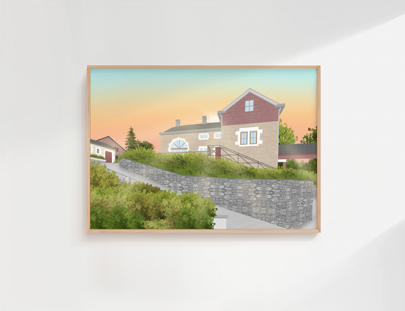 AFFICHE PERSONNALISEE MAISON