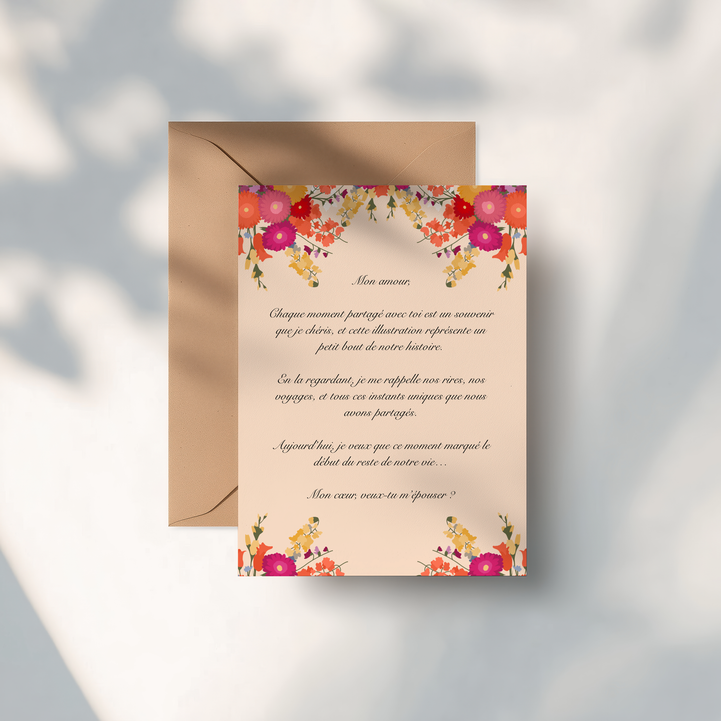CARTE MESSAGE PERSONNALISE
