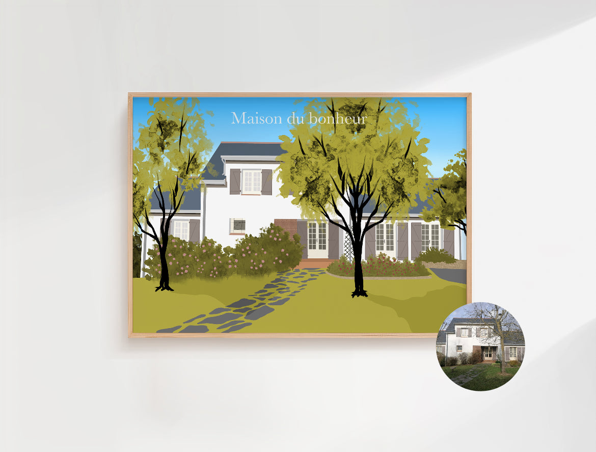 AFFICHE PERSONNALISEE MAISON