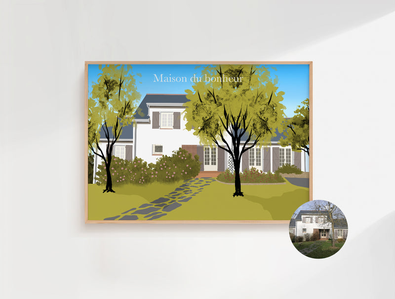 AFFICHE PERSONNALISEE MAISON