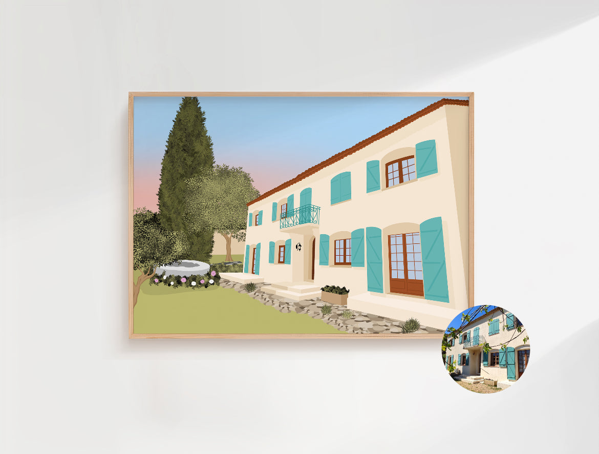 AFFICHE PERSONNALISEE MAISON