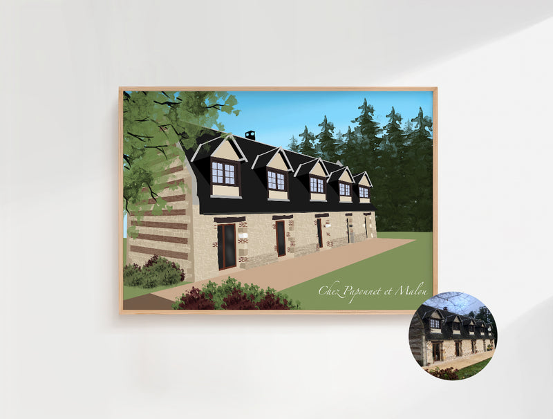 AFFICHE PERSONNALISEE MAISON