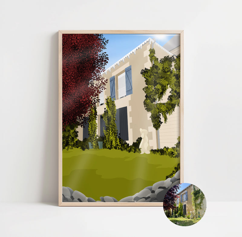 AFFICHE PERSONNALISEE MAISON