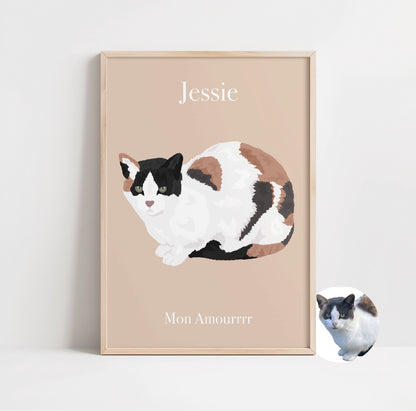 AFFICHE PERSONNALISEE ANIMAUX