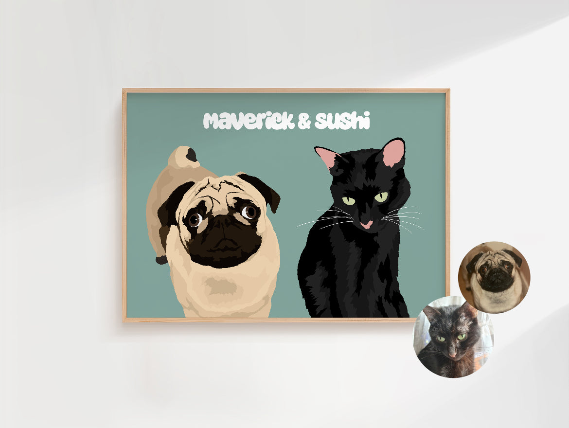 AFFICHE PERSONNALISEE ANIMAUX