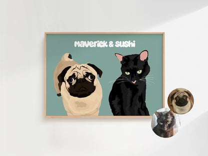 AFFICHE PERSONNALISEE ANIMAUX