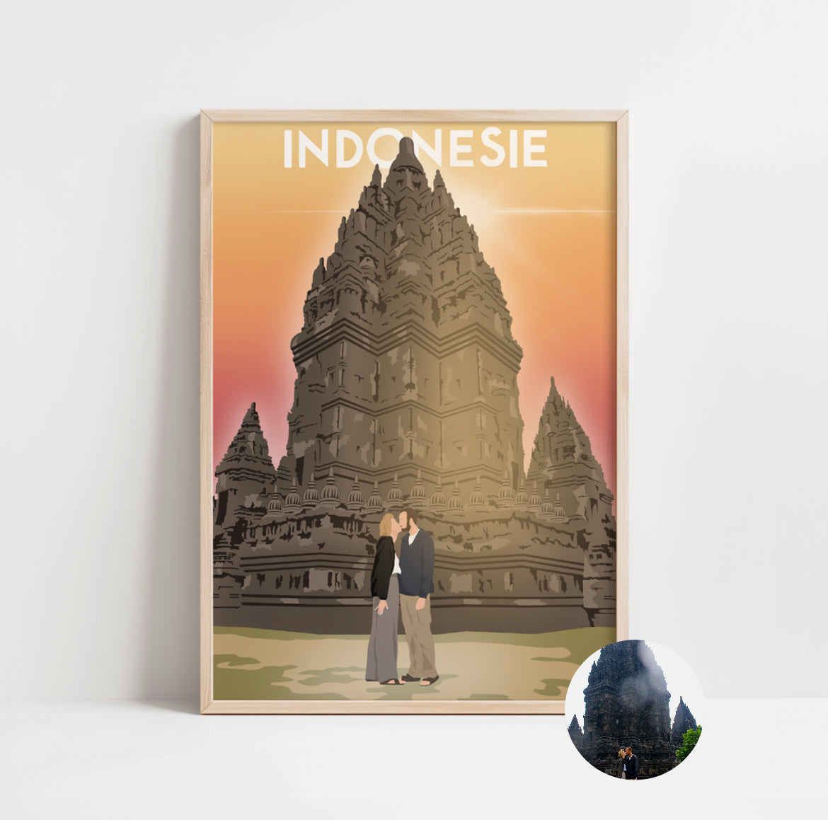 AFFICHE PERSONNALISEE - SILHOUETTE (sans visage)