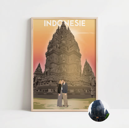 AFFICHE PERSONNALISEE - SILHOUETTE (sans visage)