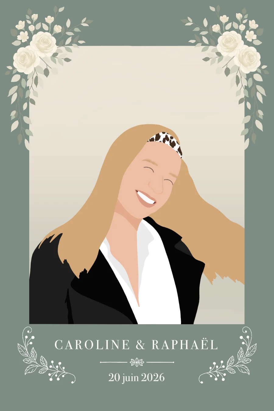 Mariage - Thème vert sauge floral — exemple 8