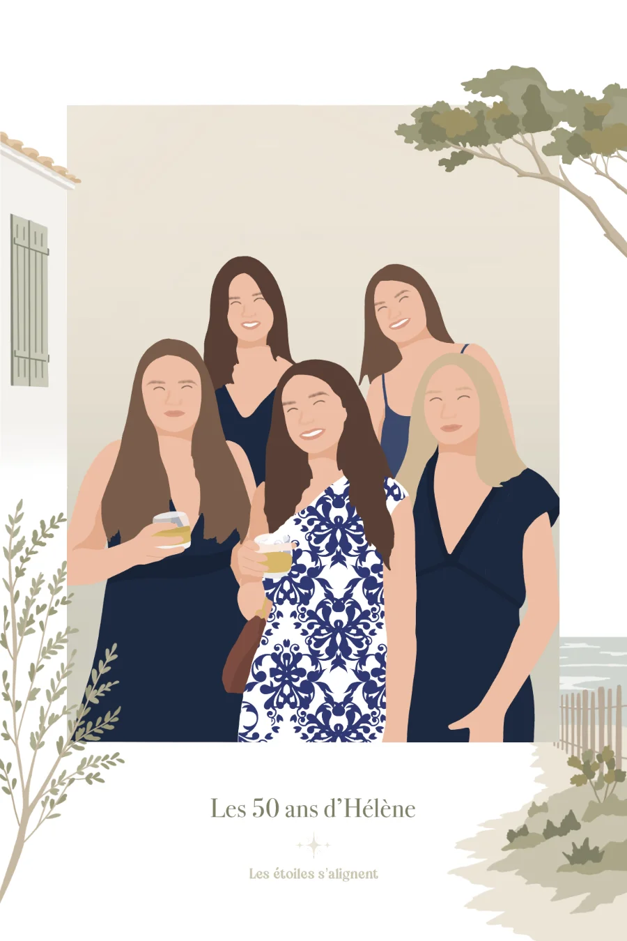 Anniversaire - Thème Ile de Ré chic — exemple 1