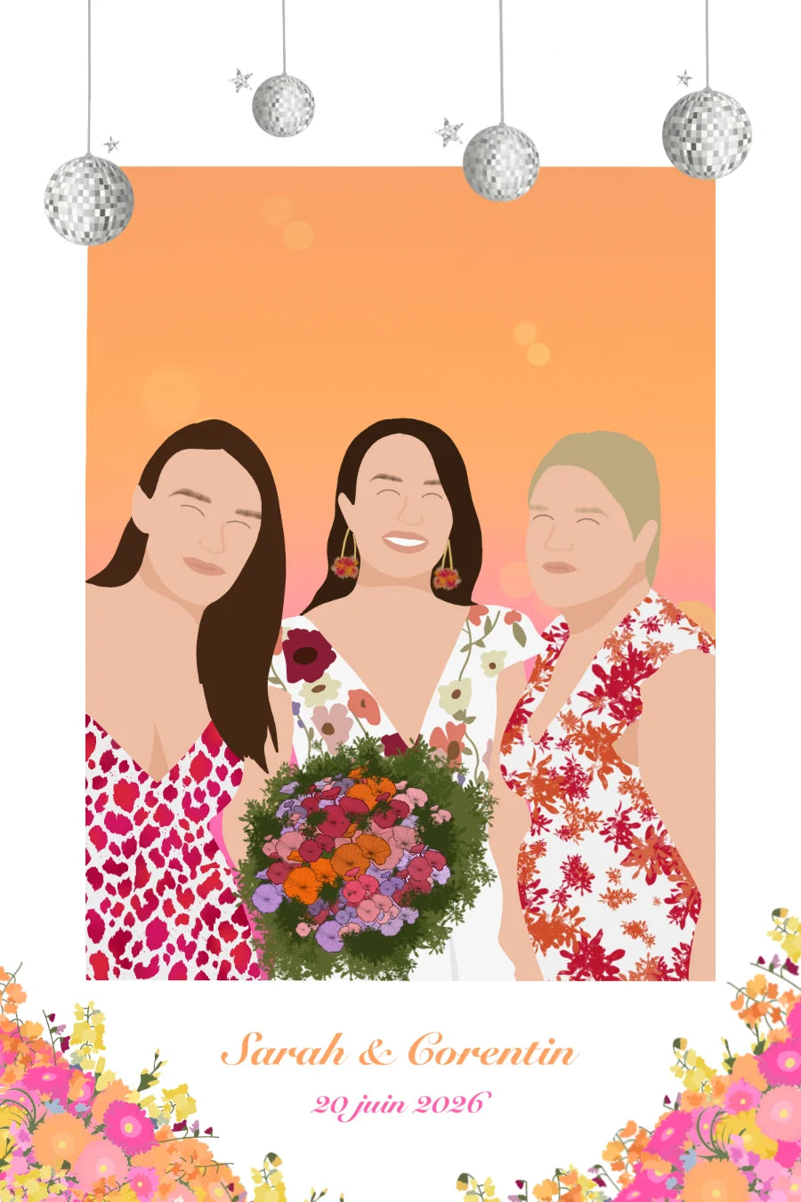 Mariage - Thème rose & orange — exemple 7