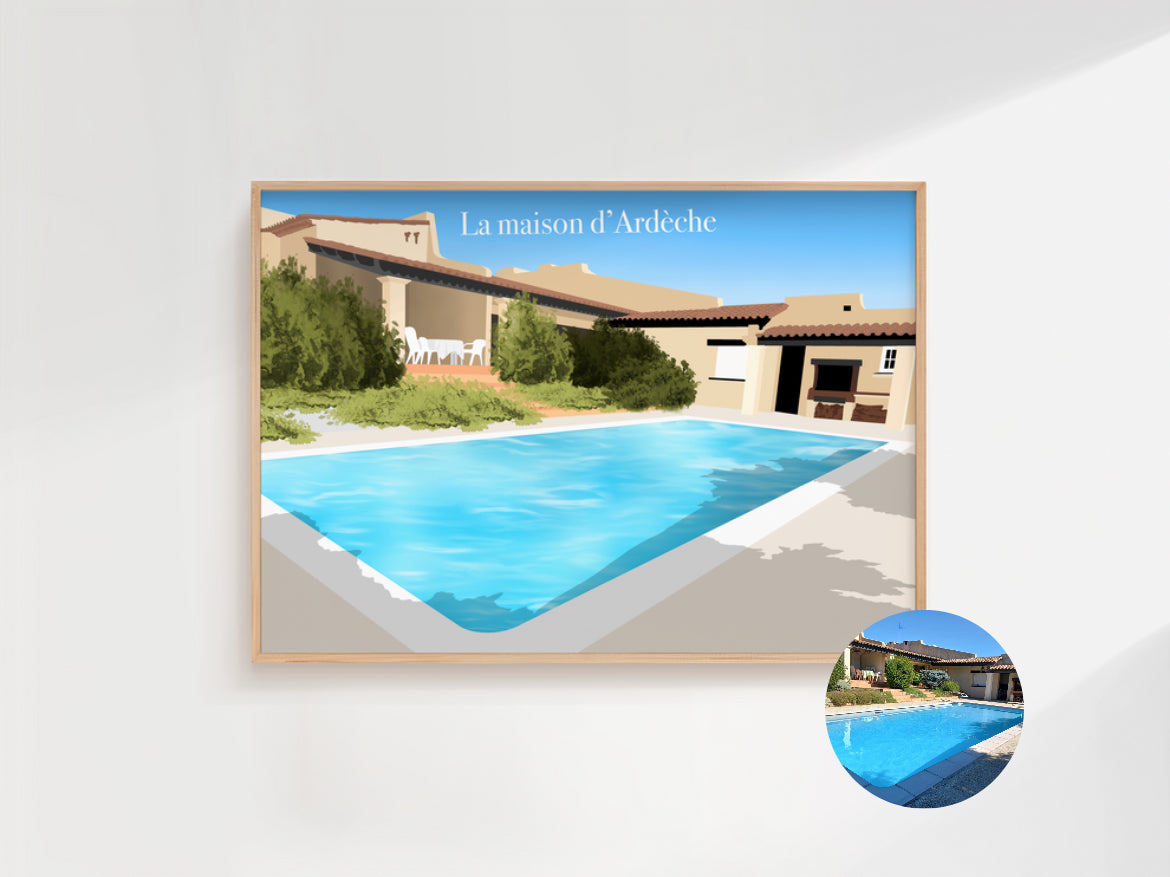 AFFICHE PERSONNALISEE MAISON