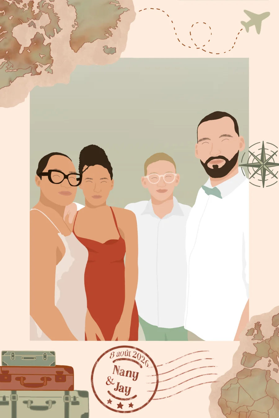Mariage - Thème voyage — exemple 19
