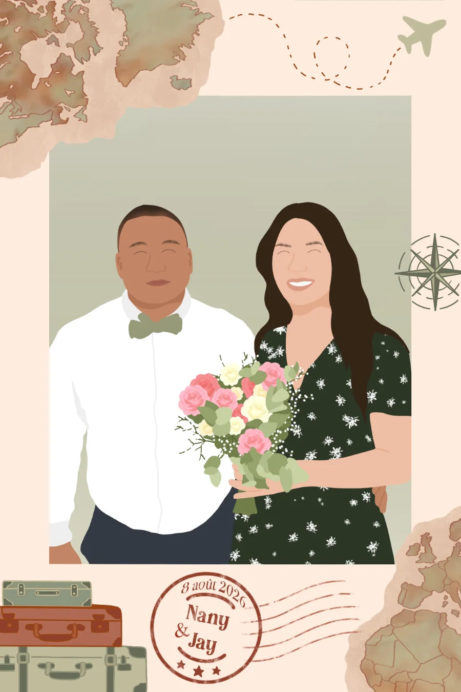 Mariage - Thème voyage — exemple 11