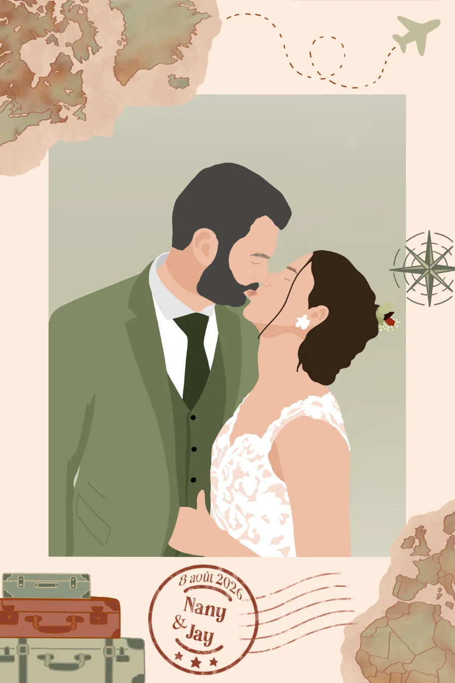 Mariage - Thème voyage — exemple 1