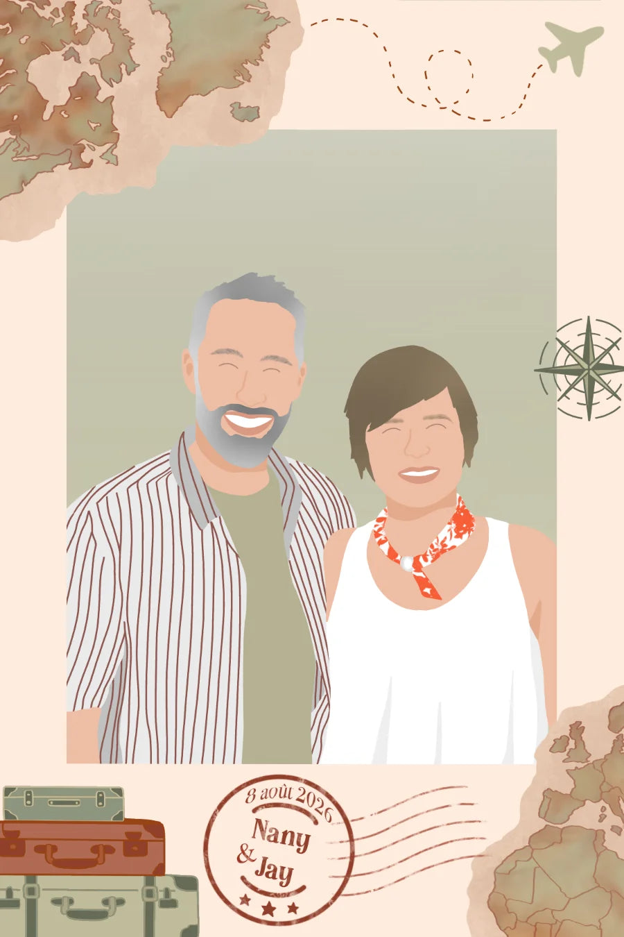 Mariage - Thème voyage — exemple 17