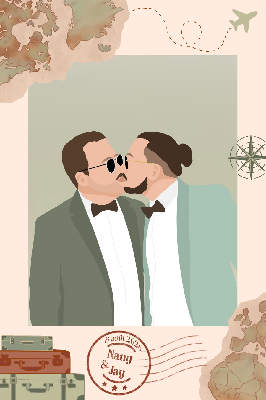 Mariage - Thème voyage — exemple 3
