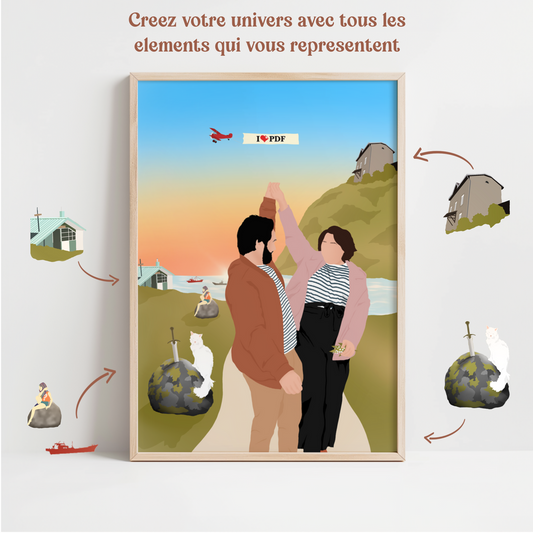 AFFICHE PERSONNALISEE - MILLE SOUVENIRS