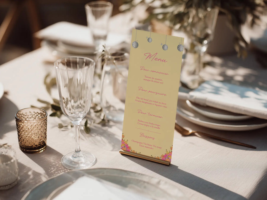 Menu — exemple 5