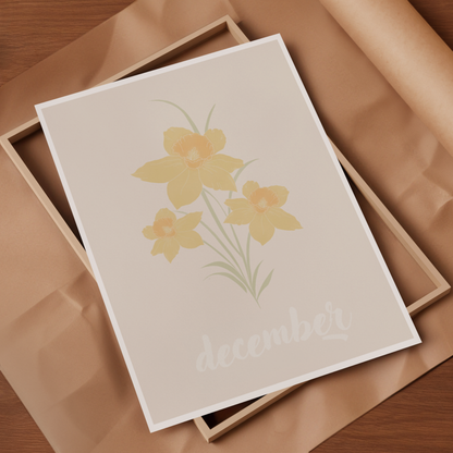 FLEURS DE NAISSANCES - DECEMBRE