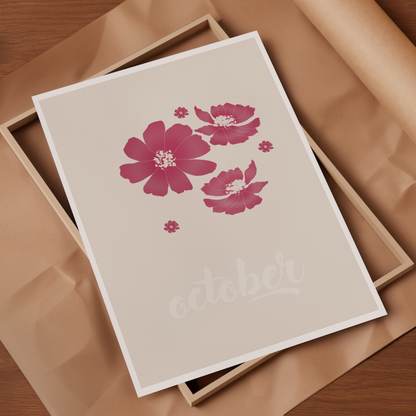 FLEURS DE NAISSANCES - OCTOBRE
