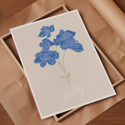 FLEURS DE NAISSANCES - JUILLET