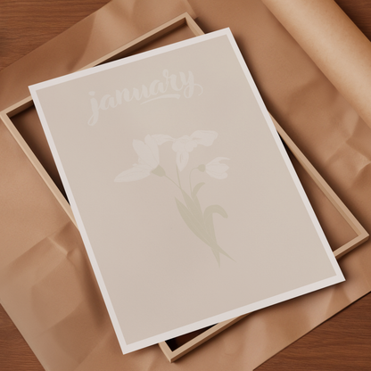 FLEURS DE NAISSANCES - JANVIER