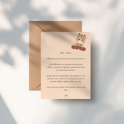CARTE MESSAGE PERSONNALISE
