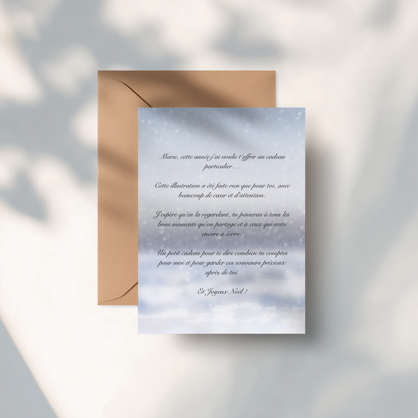 CARTE MESSAGE PERSONNALISE