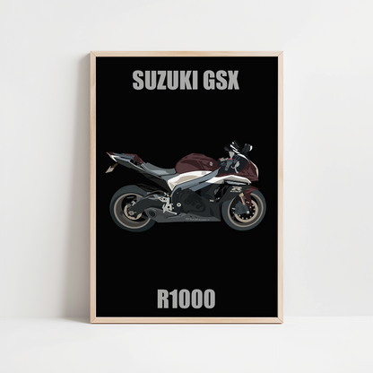 AFFICHE PERSONNALISEE MOTO
