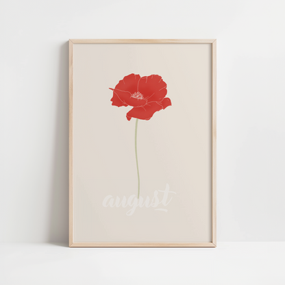 FLEURS DE NAISSANCES - AOUT