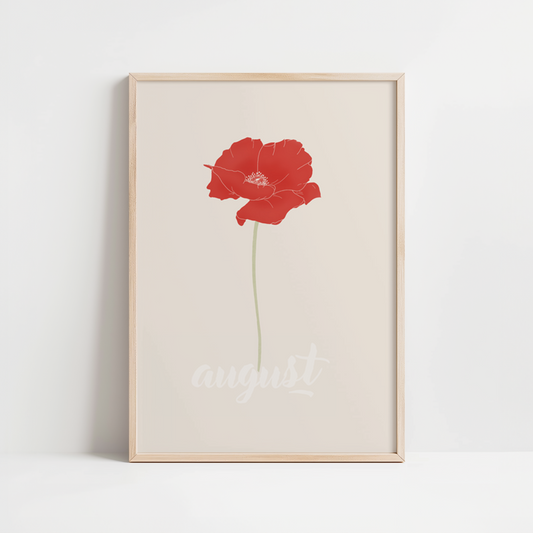 FLEURS DE NAISSANCES - AOUT