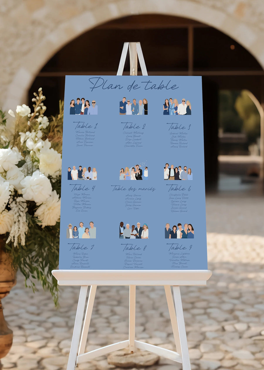 Les plans de tables — exemple 2