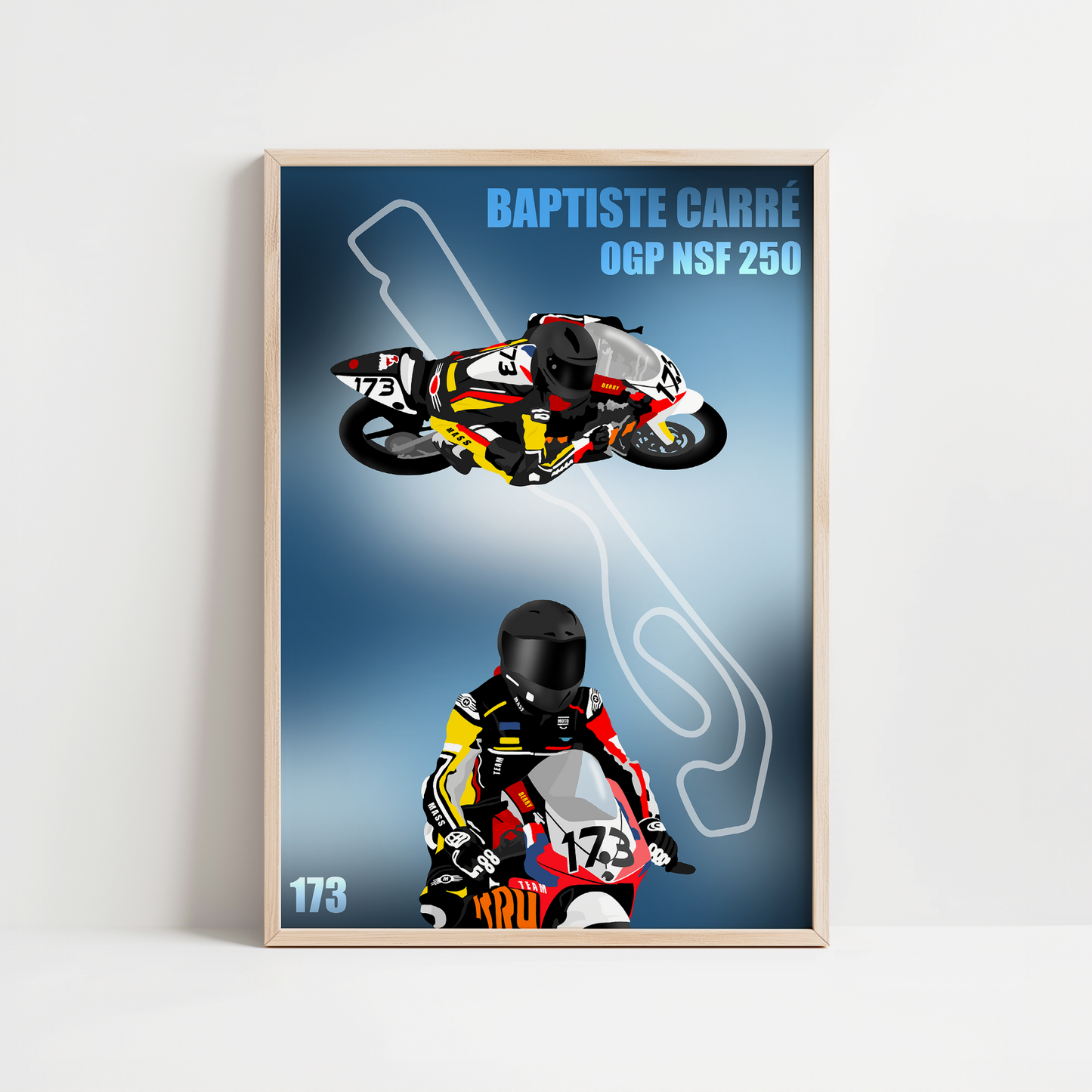 AFFICHE PERSONNALISEE MOTO