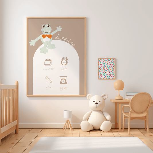 AFFICHE PERSONNALISEE NAISSANCE - MON PETIT MONDE