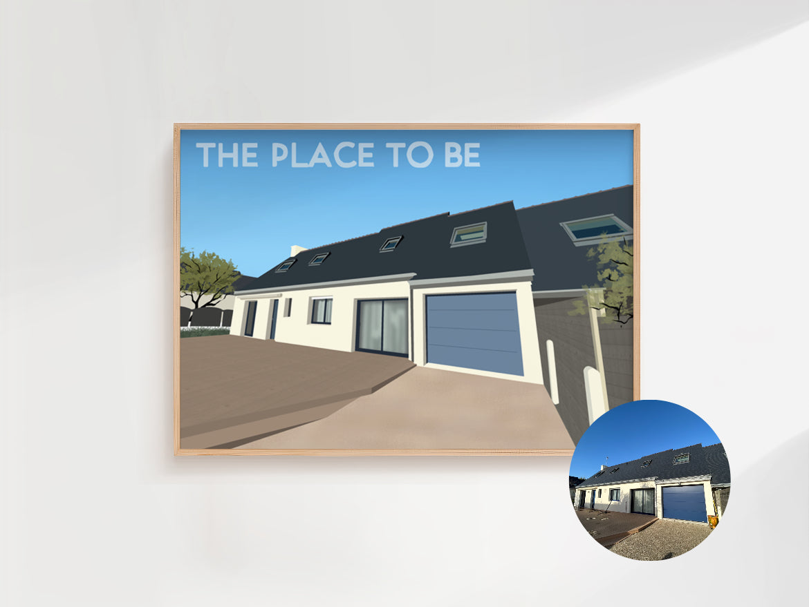 AFFICHE PERSONNALISEE MAISON