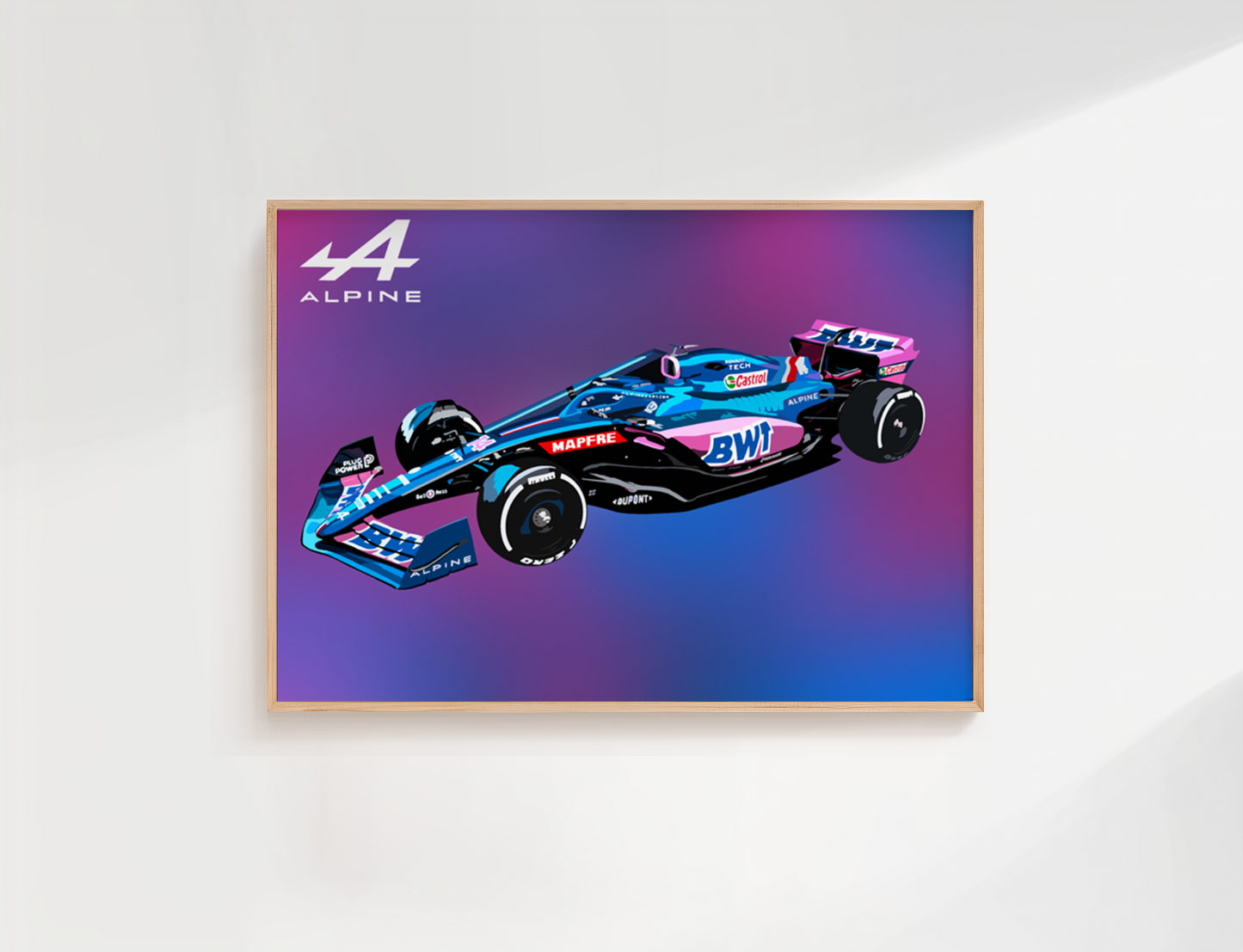 AFFICHE PERSONNALISEE VEHICULE SPORTIF