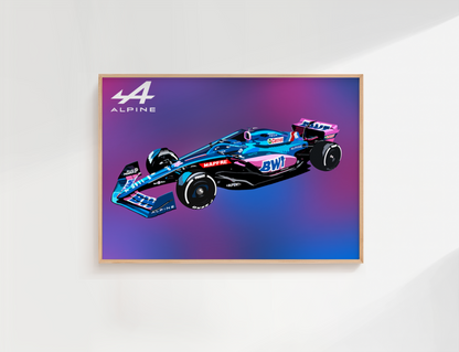 AFFICHE PERSONNALISEE VEHICULE SPORTIF