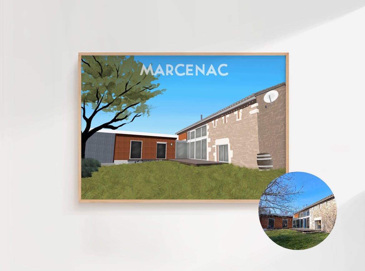 AFFICHE PERSONNALISEE MAISON