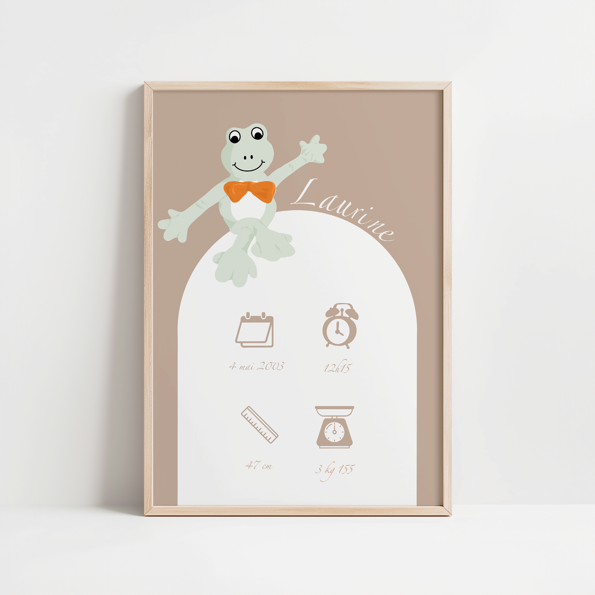 AFFICHE PERSONNALISEE NAISSANCE - MON PETIT MONDE