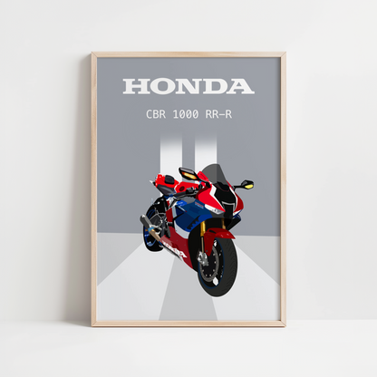 AFFICHE PERSONNALISEE MOTO